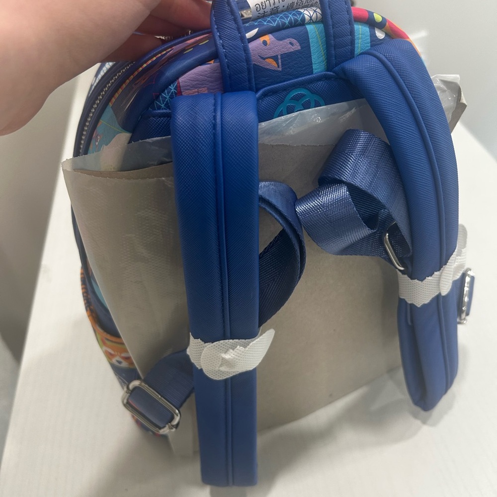 (NWT) Loungefly Epcot Pattern Mini Backpack (DISC… - image 9